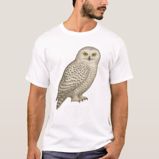 Snowy Owl T-Shirt: Bird of Prey Design for Nature  T-Shirt