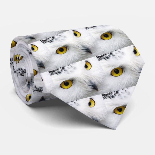 Snowy Owl Tie (Rolled)
