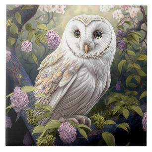 SNOWY OWL TILE