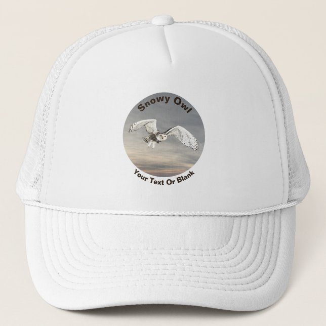 Snowy Owl Trucker Hat (Front)