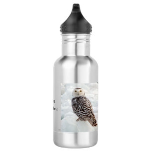 Snowy Owl water bottle