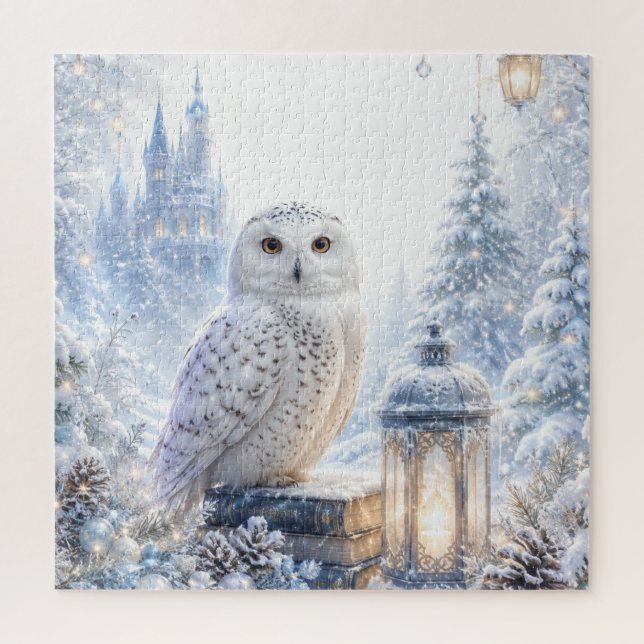 Snowy Owl Winter Magic Jigsaw Puzzle (Vertical)