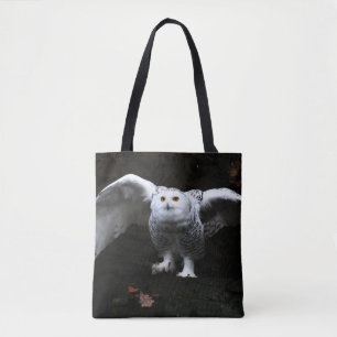 Snowy Owl With Open Wings bagstcn Tote Bag