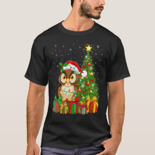Snowy Owl   Xmas Holiday Santa Snowy Owl Christmas T-Shirt
