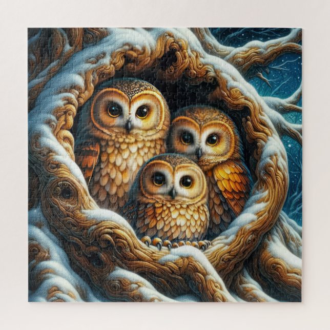 Snowy Owls Puzzle (Vertical)