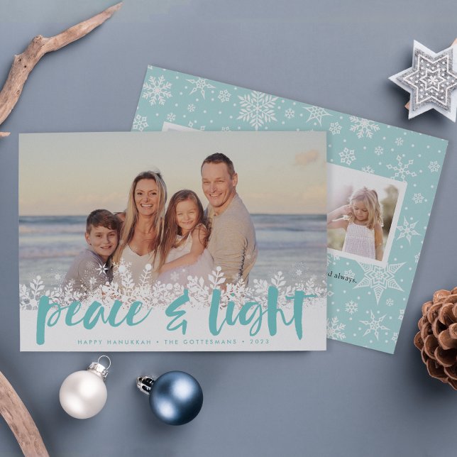 Snowy Peace | Hanukkah Photo Card (Creator Uploaded)