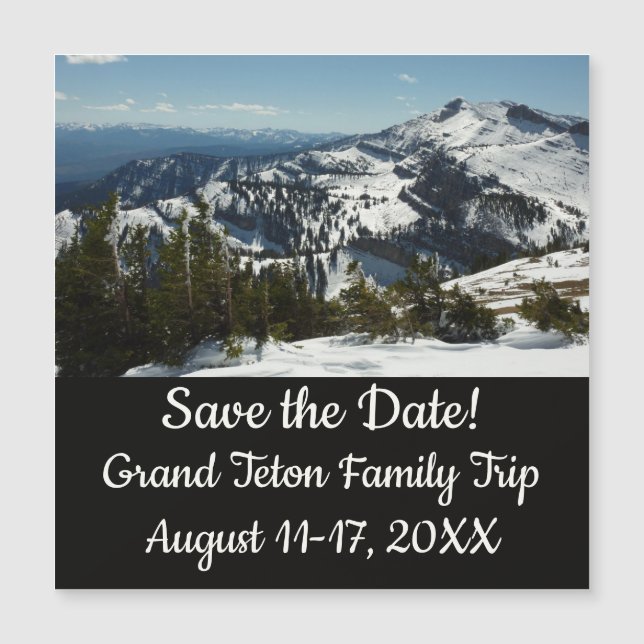 Snowy Peaks of Grand Teton Mountains II Photo (Front)