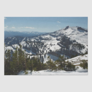 Snowy Peaks of Grand Teton Mountains II Photo Tissue Paper