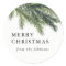 Snowy Pines Christmas Sticker