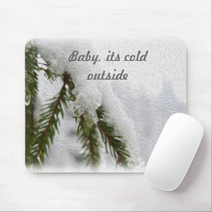 Snowy Pines Mouse Pad