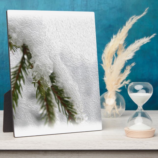 Snowy Pines Plaque (Side)