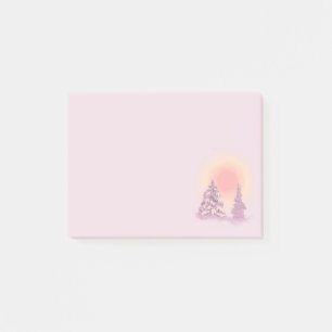 Snowy Pines Post-it Notes
