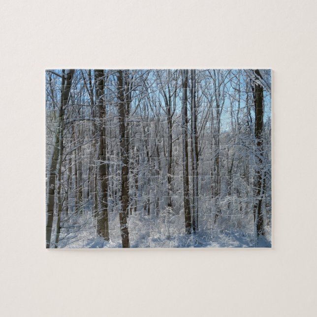 Snowy Poplar Forest I  Jigsaw Puzzle (Horizontal)