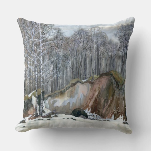 Snowy ravine cushion (Front)