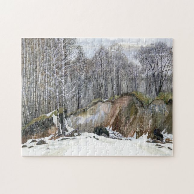 Snowy ravine jigsaw puzzle (Horizontal)