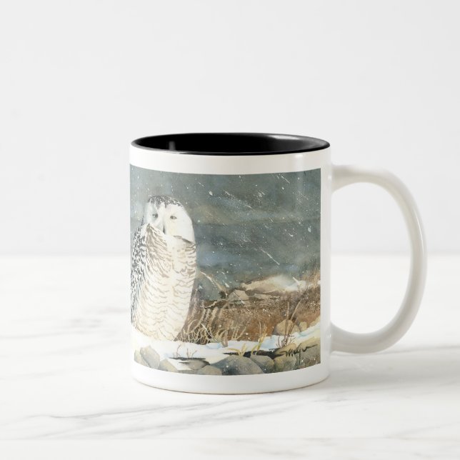 Snowy Respite Two-Tone Coffee Mug (Right)