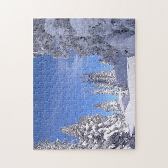 Snowy Rocky Mountan Summit Jigsaw Puzzle (Vertical)