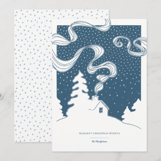 Snowy Sanctuary - Warm Christmas Wishes Card