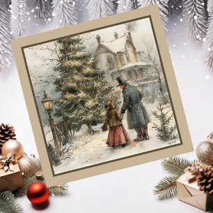 Snowy Scene Magnetic Card