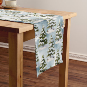 Snowy Season Short Table Runner