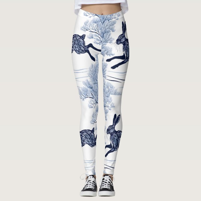 Snowy Serenity Leggings (Front)