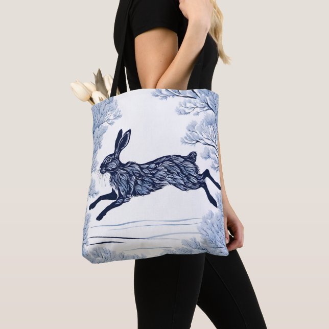 Snowy Serenity Tote Bag (Close Up)