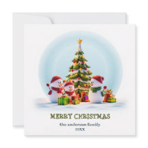 Snowy Smiles & Holiday Cheer Christmas Card