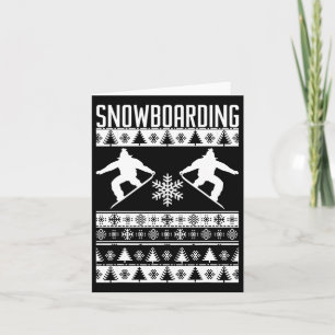 Snowy Snowboarder Card