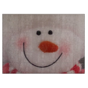 Snowy Snowman Cutting Board