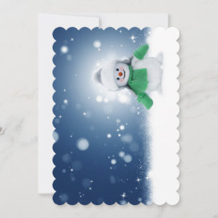 Snowy Snowman Holiday Card