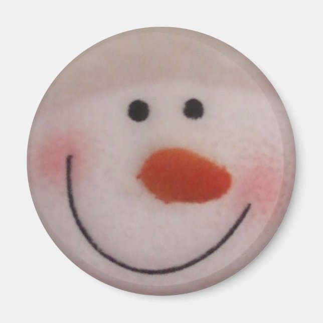 Snowy Snowman Magnet (Front)