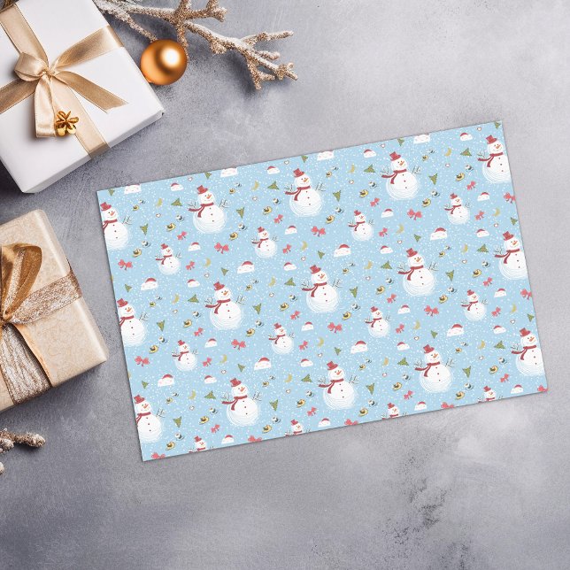 Snowy Snowmen Christmas Delights Tissue Paper (Creator Uploaded)