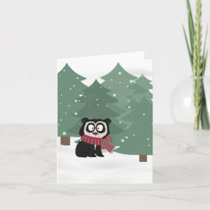 Snowy Spectacled Bear Card