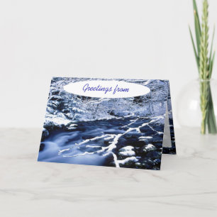 Snowy Stream - Card