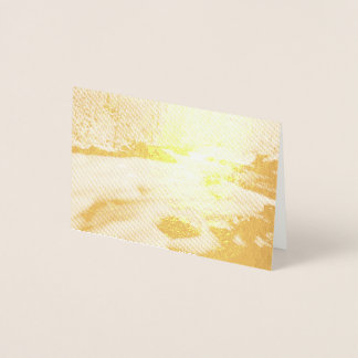 Snowy Stream in The Smokies Foil Card