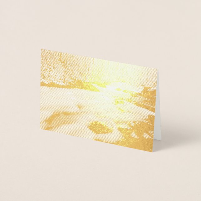 Snowy Stream in The Smokies Foil Card (Front)