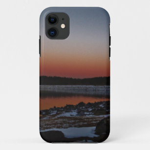 Snowy Sunset at Lake Arrowhead Case-Mate iPhone Case