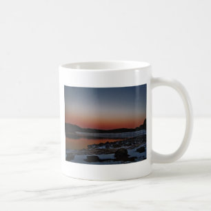 Snowy Sunset at Lake Arrowhead Coffee Mug