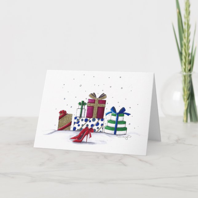 Snowy Surprises Holiday Card (Front)