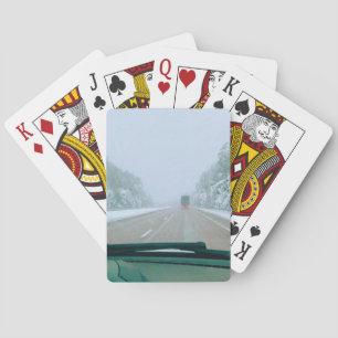 Snowy Swedish Road Trip Playing Cards