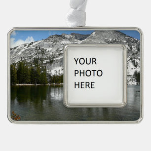 Snowy Tenaya Lake Yosemite National Park Photo Silver Plated Framed Ornament