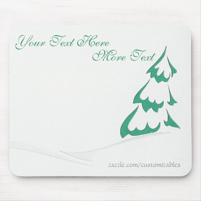Snowy Tree Mousepad (Front)