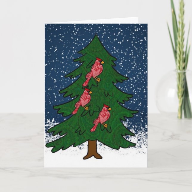 Snowy Tree Scene card (Front)