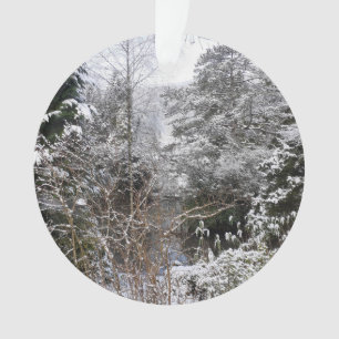 Snowy Trees Acrylic Ornament