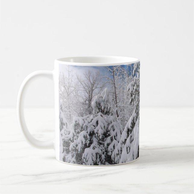Snowy Trees Coffee Mug (Left)