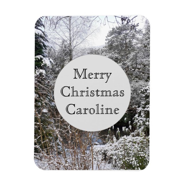 Snowy Trees Flexible Magnet (Vertical)