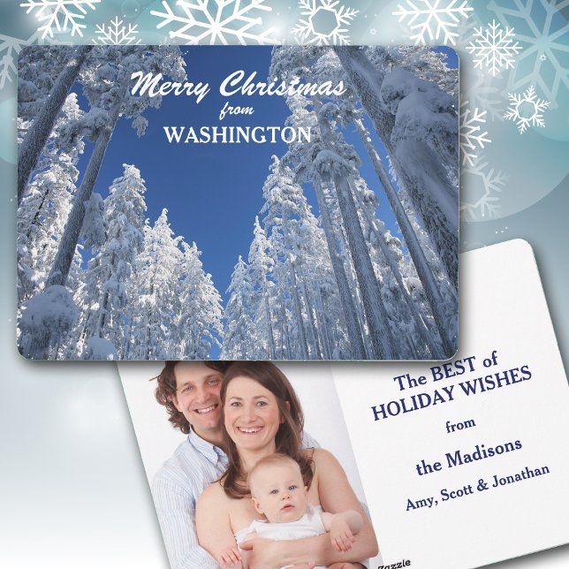Snowy Trees from Washington Photo Template (Creator Uploaded)