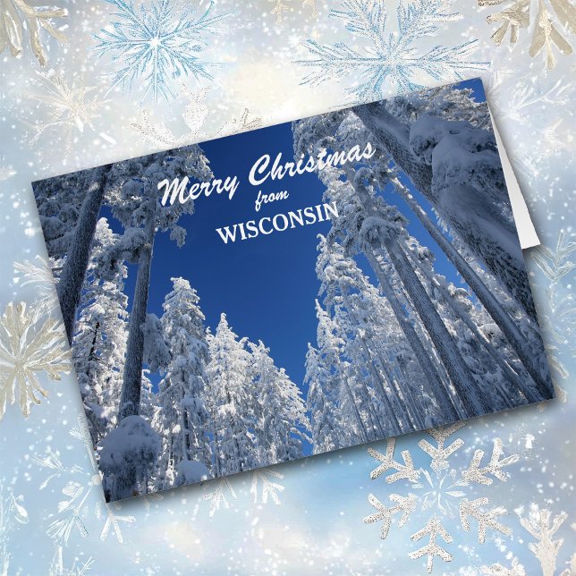 Snowy Trees from Wisconsin Christmas Card (Creator Uploaded)