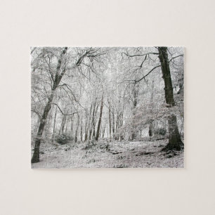 Snowy Trees - Winter Woodland Snowscene - Jigsaw Puzzle