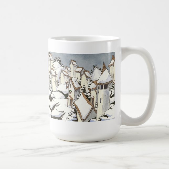 Snowy Village Christmas Mug (Right)